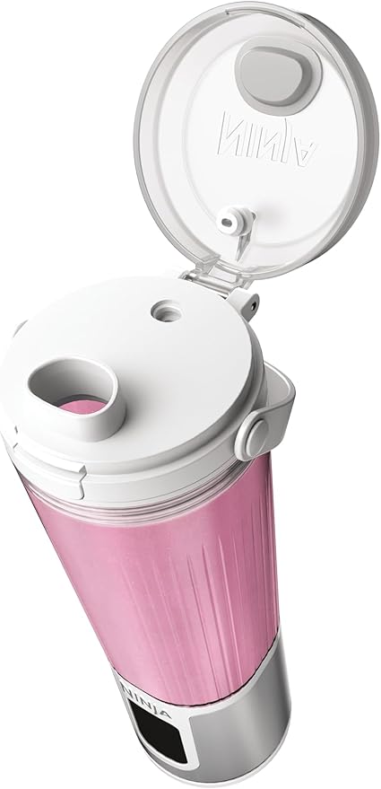 Ninja BC151WH Blast Portable Blender, Cordless, 18oz. Vessel, Personal Blender-for Shakes & Smoothies, BPA Free, Leakproof-Lid & Sip Spout, USB-C Rechargeable, Dishwasher Safe Parts, White