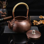 Load image into Gallery viewer, Handmade Pure Copper Teapot, Pure Copper Kettle for Gas Stove, Pure Copper Tea Set, Copper Teapot