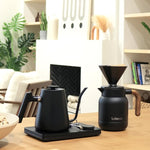 Load image into Gallery viewer, DJ Electric Gooseneck Kettle - Pour Over Coffee &amp; Tea - Turntable Design - Water Boiler - Quick Heating &amp; Temperature Control - Black