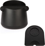 Load image into Gallery viewer, Knock Box Large Capacity Design Espresso Knock Box Tamping Mat Espresso Machine Accessories Set of 2 with Removable Knock Bar and Anti-Slip Base for Home Office Barista Tools for Bar Shop