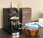 Load image into Gallery viewer, Coulée EcoPour Doc's Blend Coffee, Single Serve Pour Over Arabic Coffee, Dark Roast, Use for Camping or Traveling, Pre Filled Compostable Filters, Ready to Brew with Hot Water, 20 Pack