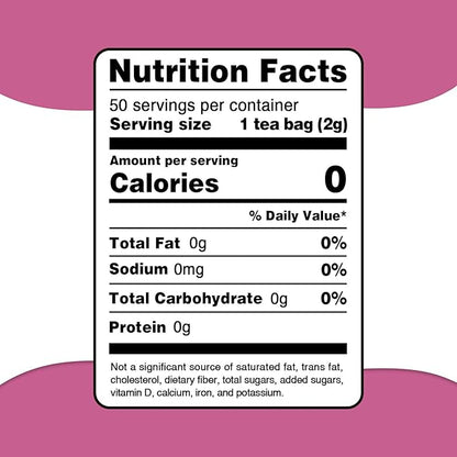 Fullchea - Red Clover Tea Bags, 50 Teabags - Pure Red Clover Herb - Non-GMO - Caffeine-Free - Rich in Antioxidants & Supports Wellness