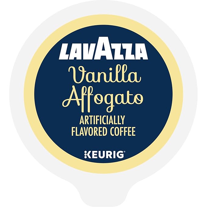 Lavazza Vanilla Affogato Coffee, Single Serve Keurig K-Cup Pods, Flavored Coffee, 60-Count Box (6 Packs of 10)