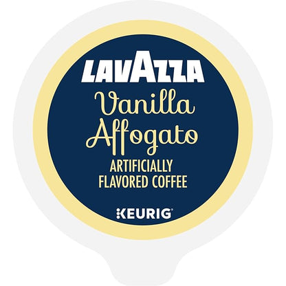 Lavazza Vanilla Affogato Coffee, Single Serve Keurig K-Cup Pods, Flavored Coffee, 60-Count Box (6 Packs of 10)