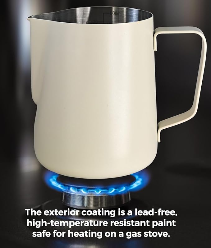 AGOGO Compact Portable Pour Over Coffee Maker Set - Easy Cleaning 304 Stainless Steel Dripper Set for Camping & 50 Filters Paper & Cleaning Rag (Cream, 600ml)