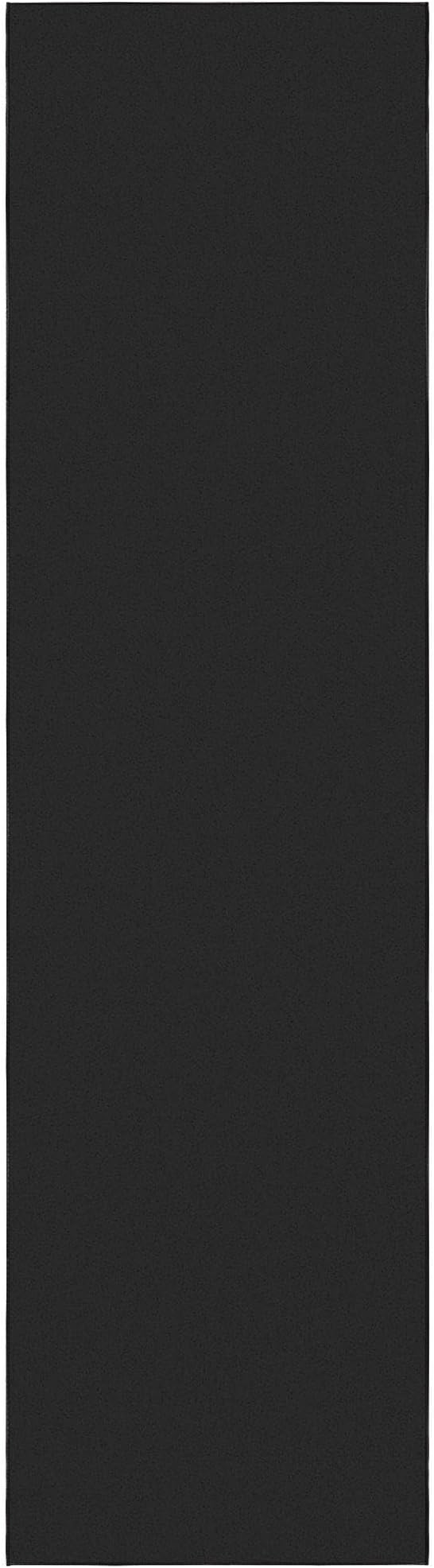 Ottomanson Hallway Runner Rug 2'7" x 9'10" Non Slip Solid Area Rugs Easy to Clean Laundry Rug Runner Durable & Pet Friendly Floor Carpet Runners for Hallways Entryway Living Room Kitchen, Black