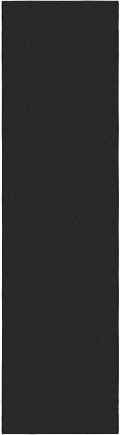 Ottomanson Hallway Runner Rug 2'7" x 9'10" Non Slip Solid Area Rugs Easy to Clean Laundry Rug Runner Durable & Pet Friendly Floor Carpet Runners for Hallways Entryway Living Room Kitchen, Black