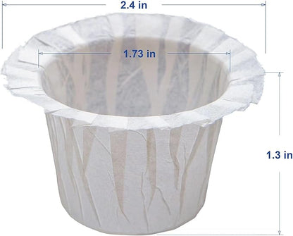 300 Count Disposable Paper Filter with 2 Pack Reusable K Cups Coffee Pods,Compatible with Keurig 2.0 and 1.0 Coffee Maker