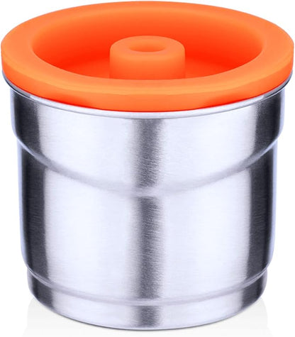 Fdit 304 Tough Stainless Steel Coffee Capsules, Dishwasher Safe Reusable Coffee Pods for Coffee Machine, For Keeping Coffee