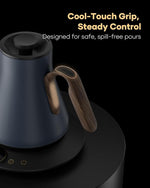 Load image into Gallery viewer, Cocinare FLOW B9 Gooseneck Electric Kettle, Precise Temperature Control for Pour-Over Coffee &amp; Tea Brewing, Stainless Steel Interior, Rapid Heating for Boiling Water 1500W/0.9L (Picasso Blue)