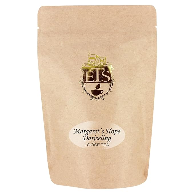 Margarets Hope Darjeeling Loose Leaf Tea Pouches - 4oz | Second Flush Black Tea with Muscatel Notes | Rich Aroma with Currant and Grape Hints | Premium Darjeeling Estate Tea Limited Harvest