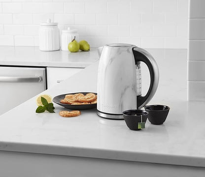 Cuisinart Electric Cordless 1.7-Liter Tea Kettle, Marble, JK17-MTG