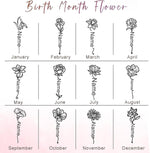 Load image into Gallery viewer, ThermoThrill Ships Next Day, Personalized 40 Oz Tumbler with Handle and Straw Custom Tumbler with Text Stainless Steel Mug Birthday Gifts for Women (3.Personalized with Birth Flower, 40OZ)