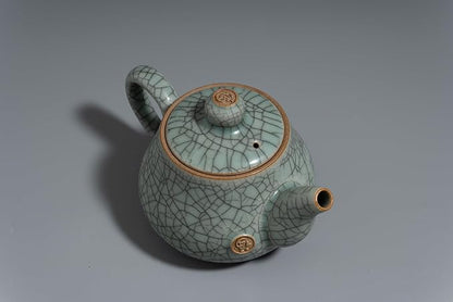 Handmade Longquan Celadon Teapot 260ml - Chinese ceramic kung Fu teapot, perfect for black tea and green tea