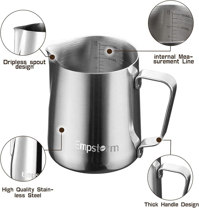 Espresso Machine 20 Bar,Espresso Coffee Maker with Milk Frother Steam Wand,Semi-Automatic Dual-nozzle Espresso Machine,Automatic power-off Function (Milk Frothing Cup)