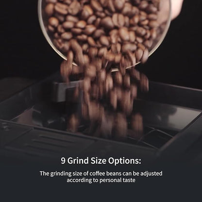 C11L Fully Automatic Espresso Machine – 15 Hot & Cold Coffees, Auto Clean Latte Go Milk System, Silent Brew, Quick Start, Ceramic Grinder （Black）