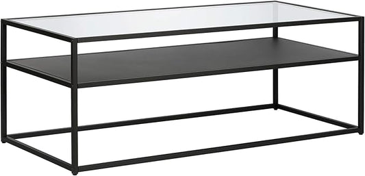 Ada 46'' Wide Rectangular Coffee Table in Blackened Bronze