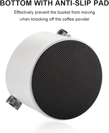 Espresso Knock Box, Large Capacity & Non-Slip Base Coffee Knock Box, Barista Tools, Espresso Machine Accessories (Black)