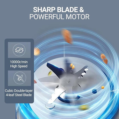 Joydeem JD-PB8200 Compact Blender with 10 Menus, Quiet Cooking Blender for Soymilk, Paste & Juice, 304 Stainless Steel, 12H Preset, 600ml