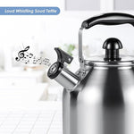 Load image into Gallery viewer, Tea Kettle for Stove Top,304 Stainless Steel Tea Kettles,4L/4.2QT Tea Kettles for Kitchen,Camping,Traveling,Portable,Fast to Boil