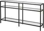 Load image into Gallery viewer, Henn&amp;Hart Sivil Console Table, 55" Wide, Black