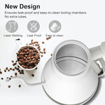 Load image into Gallery viewer, Electric Kettle, Gooseneck Electric Water Kettle for Pour Over Coffee &amp; Tea, 0.8L Quick Heating Small Hot Water Kettle Electric, Stainless Steel, Auto-Off &amp; Boil Dry Protection, Matte White