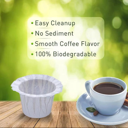 2 Pack Reusable K Cups with 200 Count Disposable Coffee Coffee Paper Filter Compatible with Keurig Single Serve 1.0 and 2.0 Coffee Makers