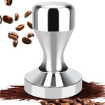 Load image into Gallery viewer, Huogary Stainless steel Coffee Tamper, 51mm Espresso Tamper, 51mm Tamper with Stainless Steel Handle, Coffee Powder Espresso Accessories (Silver) (Silver)