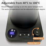 Load image into Gallery viewer, Smart Digital Electric Kettle with Variable Temperature Control, Stainless Steel Inner, 1200W Quick Heating Gooseneck Electric Kettles, Stylish Matte Finish for Coffee &amp; Hot Beverages, 0.9L (Black)