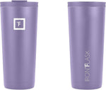 Load image into Gallery viewer, IRON °FLASK Classic Tumbler - Vacuum Insulated Stainless Steel Water Bottle, Double Walled, Drinking Cup, Insulated Travel Mug (Lavender, 24 oz Solid Lid)