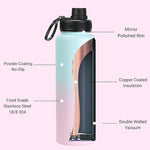 Load image into Gallery viewer, DRINCO Stainless Steel Water Bottle Spout Lid Vacuum Insulated Double Wall Water Bottle Wide Mouth (40oz 32oz 22oz 18oz 14oz) Leak Proof Keeps Cold or Hot (40 oz, 40oz Macaron)