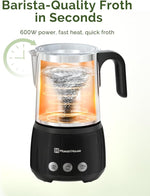 Load image into Gallery viewer, Maestri House Milk Frother, 4-in-1 Electric Milk Steamer and Frother, 16.9OZ 600W Smart Touch Control Hot and Cold Foam Maker, Memory Function for Latte, Cappuccinos, Warm Milk, Hot Chocolate Milk