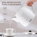 Load image into Gallery viewer, Ceramic Electric Kettle 1.0L(34oz), 1000W Fast Boiling, Automatic Shut-Off &amp;, BPA-Free, Cordless Water Boiler, Boil Dry Protection, Pot with LED Indicator for Home Office Kitchen