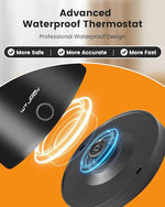 Load image into Gallery viewer, Electric Kettle Stainless Steel, 1.0L Small Water Boiler 1200W Fast Boiling, Double Wall Tea Kettle Pot Automatic Shut Off, Durable Coffee &amp; Tea Maker/Warmer/Heater Black