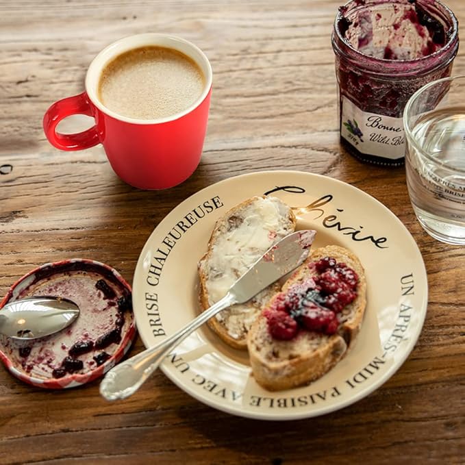 homEdge Mini Porcelain Espresso Cup, 4 Ounces / 120 ml Tiny Ceramic Coffee Mugs Demitasse for Espresso, Tea- Set of 6, Red