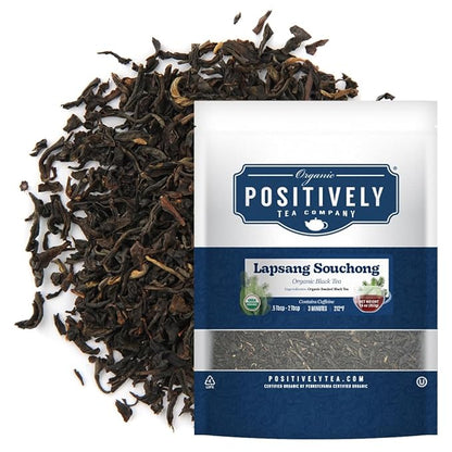 Organic Positively Tea Company, Lapsang Souchong Black Tea, Loose Leaf, 16 Ounce