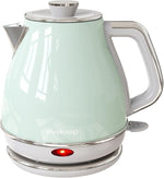 Load image into Gallery viewer, Electric Tea Kettle, 1500W /1.0L Hot Water Boiler Heater Pot, Retro Small Electric Kettle, 100% Stainless Steel BPA Free Electric Teapot, Auto Shut-Off &amp; Boil-Dry Protection