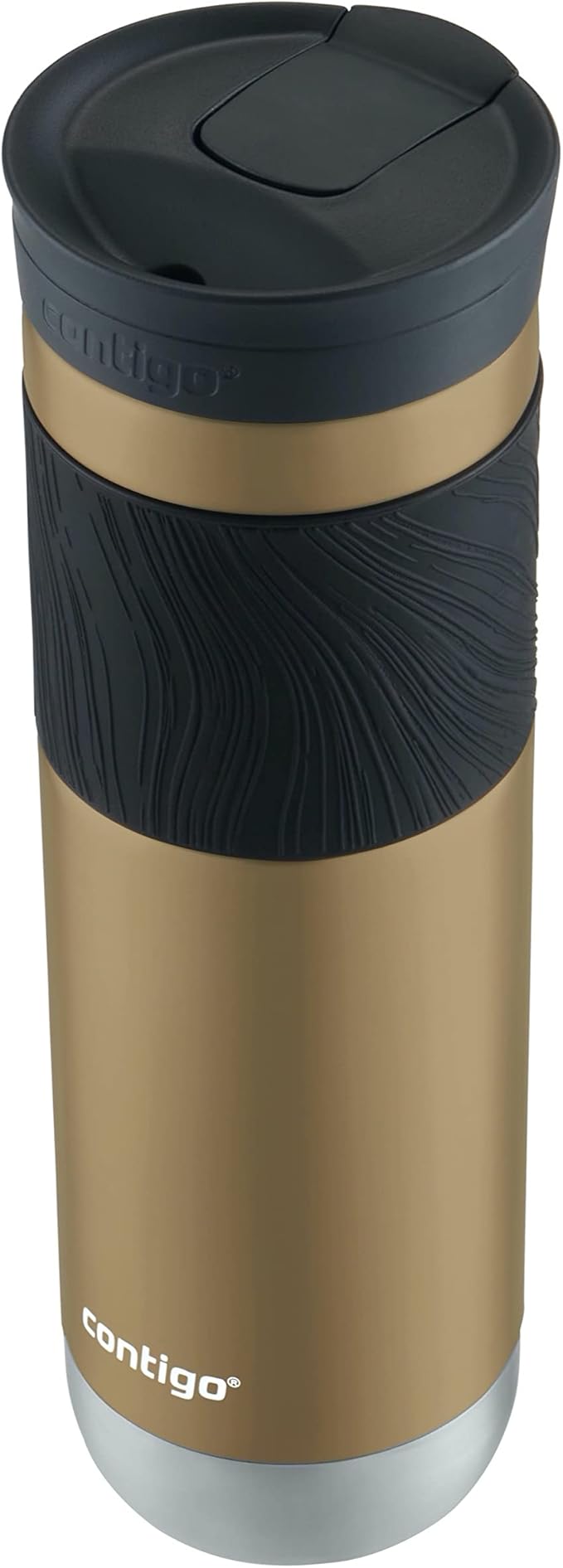 Contigo Byron Vacuum-Insulated Stainless Steel Travel Mug 24oz Chardonnay Color with Leak-Proof Lid Keeps Beverages Hot or Cold Perfect for Coffee Lovers Travelers Campers and Outdoor Activities