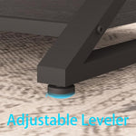 Load image into Gallery viewer, HSH Black Coffee Table Modern, 47 Inch Simple Rectangle Cocktail Table with Storage Display Shelf, 2 Tier Minimalist Industrial Wooden and Metal Center Tea Table for Living Room Office, Black Oak