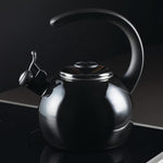Load image into Gallery viewer, Circulon Enamel on Steel Whistling Teakettle/Teapot With Flip-Up Spout, 2 Quart - Black