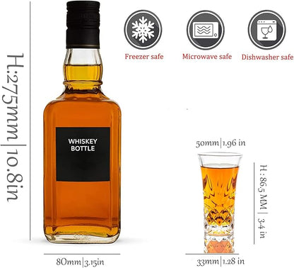 Tequila Glasses Heavy Base Shot Glass Cordial Glasses 2 OZ (12)