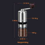 Load image into Gallery viewer, Manual Coffee Grinder with 6 Adjustable Coarseness Settings, Hand Crank Coffee Mill with Ceramic Burr for Espresso Beans, French Press, Pour Over, Drip Coffee – Rustproof, Non-Dulling