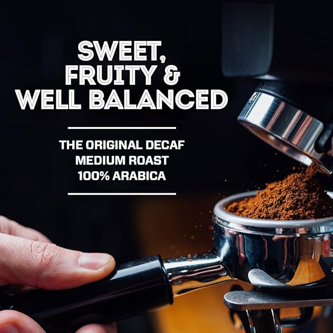 Eight O'Clock Coffee The Original Decaf Ground Coffee, Medium Roast, 12 Ounce (Pack of 1) - Sweet, Fruity, Well Balanced