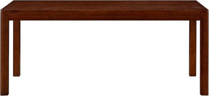 NTC Flow 71 Inch Modern Design, Rectangular Dinner Table for Dining Room, Living Room Furniture, Effortless Assembly, Dark Walnut