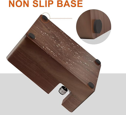 54mm Espresso Tamping Station Walnut Coffee Tamper Station Portafilter Holder,Tamper, and Distributor, Non-Slip Station for Home, Office, Restaurant