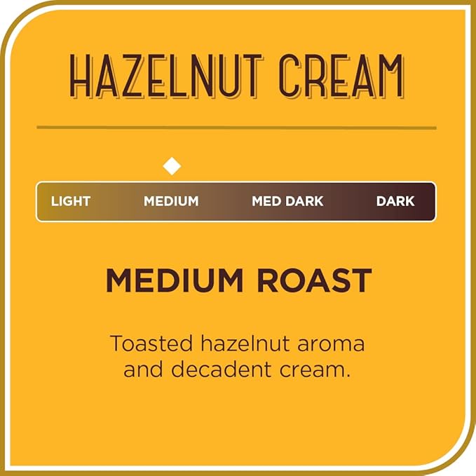 Don Francisco's Premium Hazelnut Cream Medium Roast Ground Coffee - 100% Arabica Beans, Perfect for Drip, Pour Over, and French Press - Carefully Sourced, Family-Crafted Since 1870 (12 oz Bag)