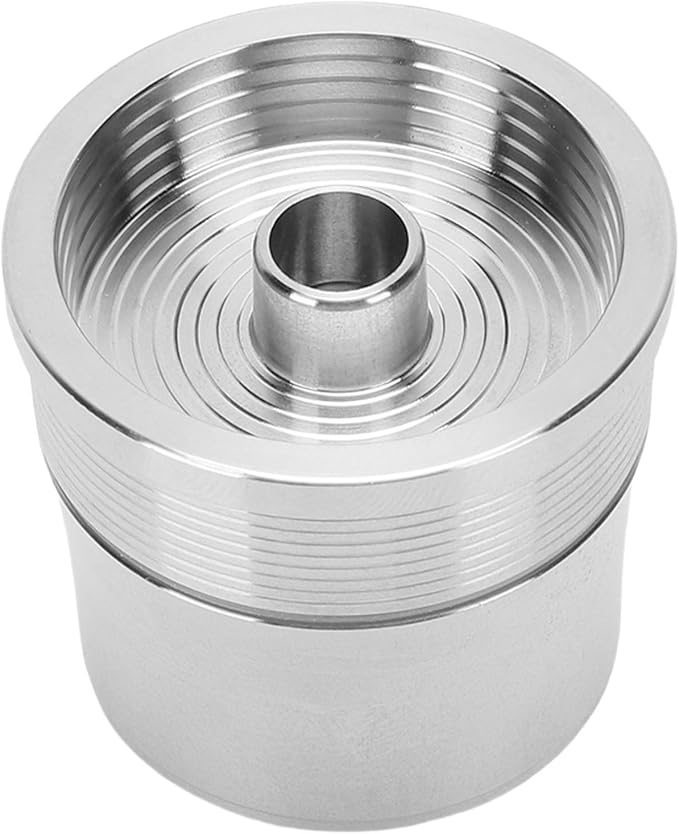 GOWENIC Stainless Steel Reusable Coffee Pod Kit, 304 Rustproof Refillable Capsule with Brush and Spoon for Coffee Machine, Home Office Cafe Use