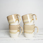 Load image into Gallery viewer, Bosmarlin Ceramic Coffee Mug Set of 4, 17 Oz, Coffee Cups with Big Handle, Microwave Safe, Unique Reactive Glaze