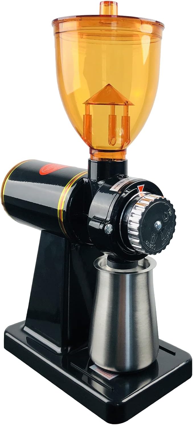 Electric Coffee Grinder 180W Coffee Espresso Bean Grinder Automatic Burr Grinder Coffee Mill Adjustable 8 Gear Commercial Home Milling Grinding Machine Professional Miller