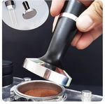 Load image into Gallery viewer, 51mm 2 in 1 Coffee Tamper Espresso Hand Tamper 304 Stainless Steel Espresso Coffee Tamper with WDT Tool and Mat (51mm 2 in 1)